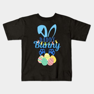 Daddy Bunny Happy Easter Bunny Kids T-Shirt